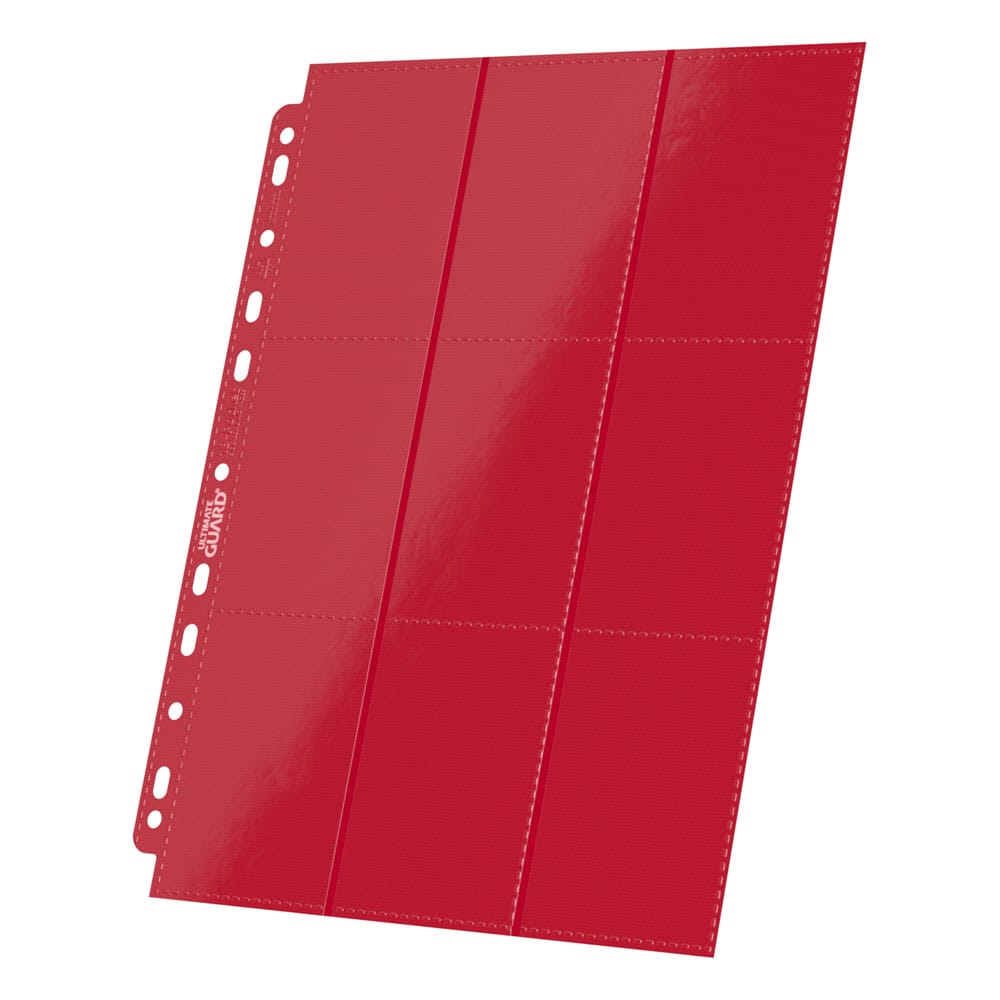 Ultimate Guard 18-Pocket Pages Side-Loading Rouge (10)
