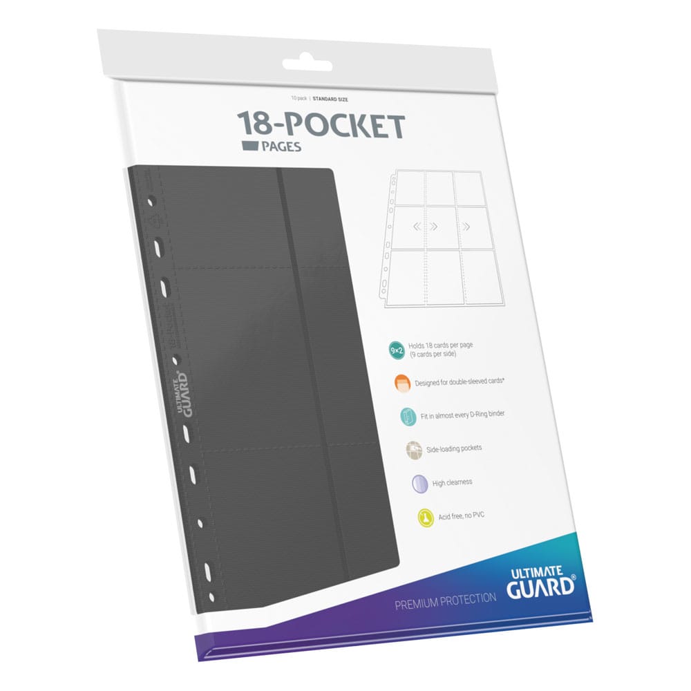 Ultimate Guard 18-Pocket Pages Side-Loading Gris (10)