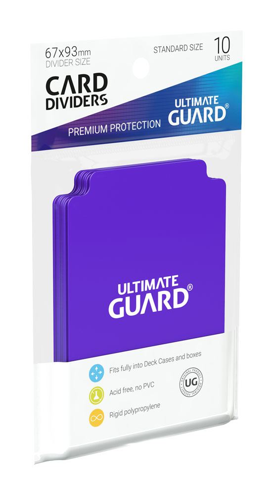 Ultimate Guard 10 intercalaires pour cartes Card Dividers taille standard Violet
