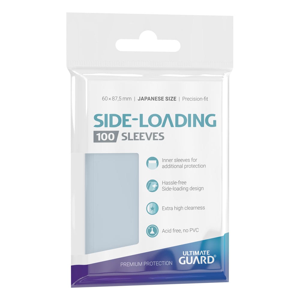 Ultimate Guard 100 pochettes Side-Loading Precise-Fit Sleeves format japonais Transparent