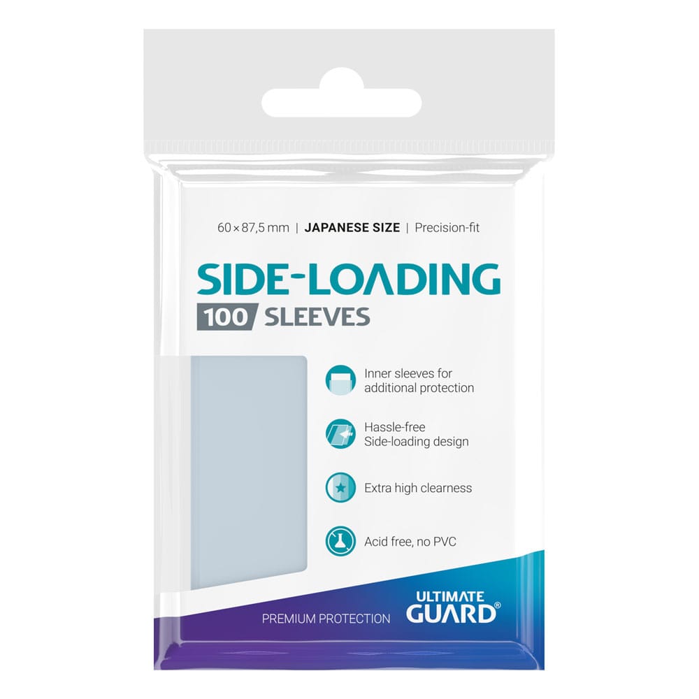 Ultimate Guard 100 pochettes Side-Loading Precise-Fit Sleeves format japonais Transparent