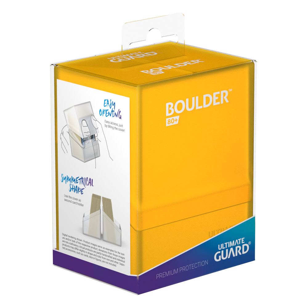 Ultimate Guard Boulder Deck Case 80+ taille standard Ambre