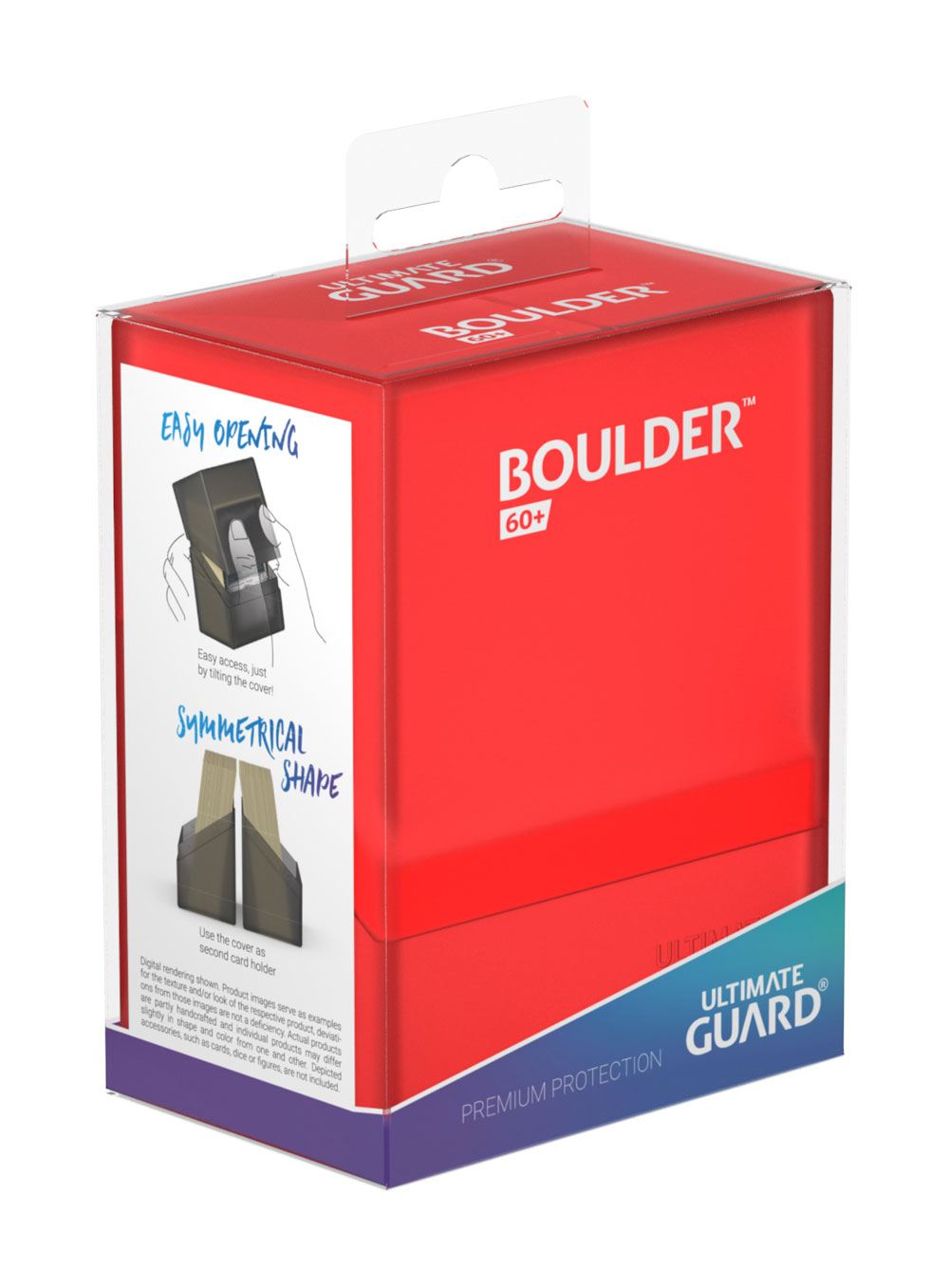 Ultimate Guard Boulder Deck Case 60+ taille standard Ruby