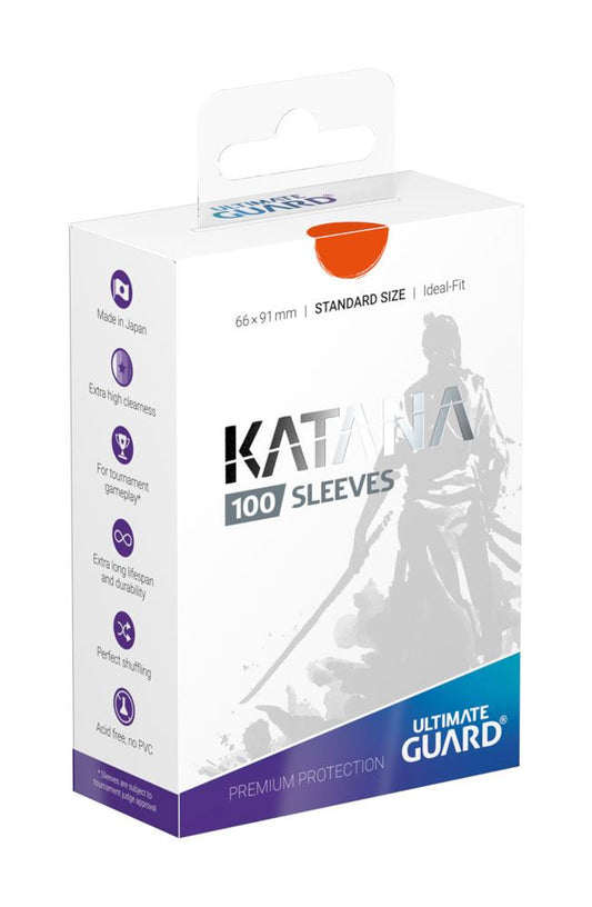 Ultimate Guard 100 pochettes Katana Sleeves taille standard Orange