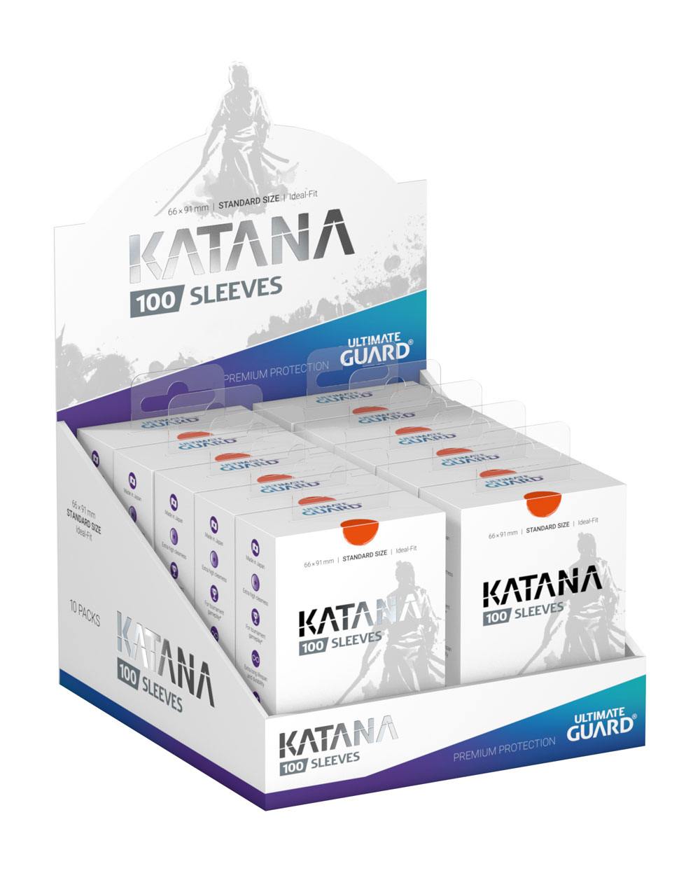 Ultimate Guard 100 pochettes Katana Sleeves taille standard Orange