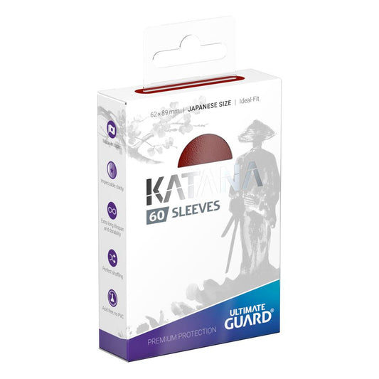 Ultimate Guard 60 pochettes Katana Sleeves format japonais Rouge