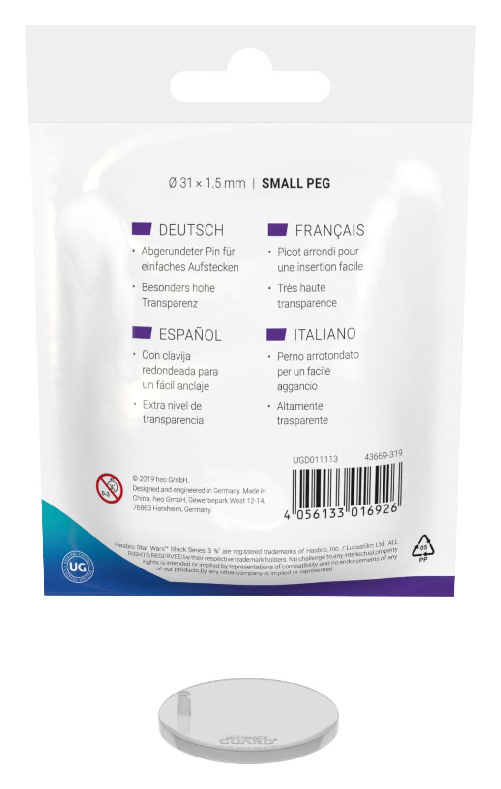 Ultimate Guard Figure Stands Small Peg Modern (20 pièces)