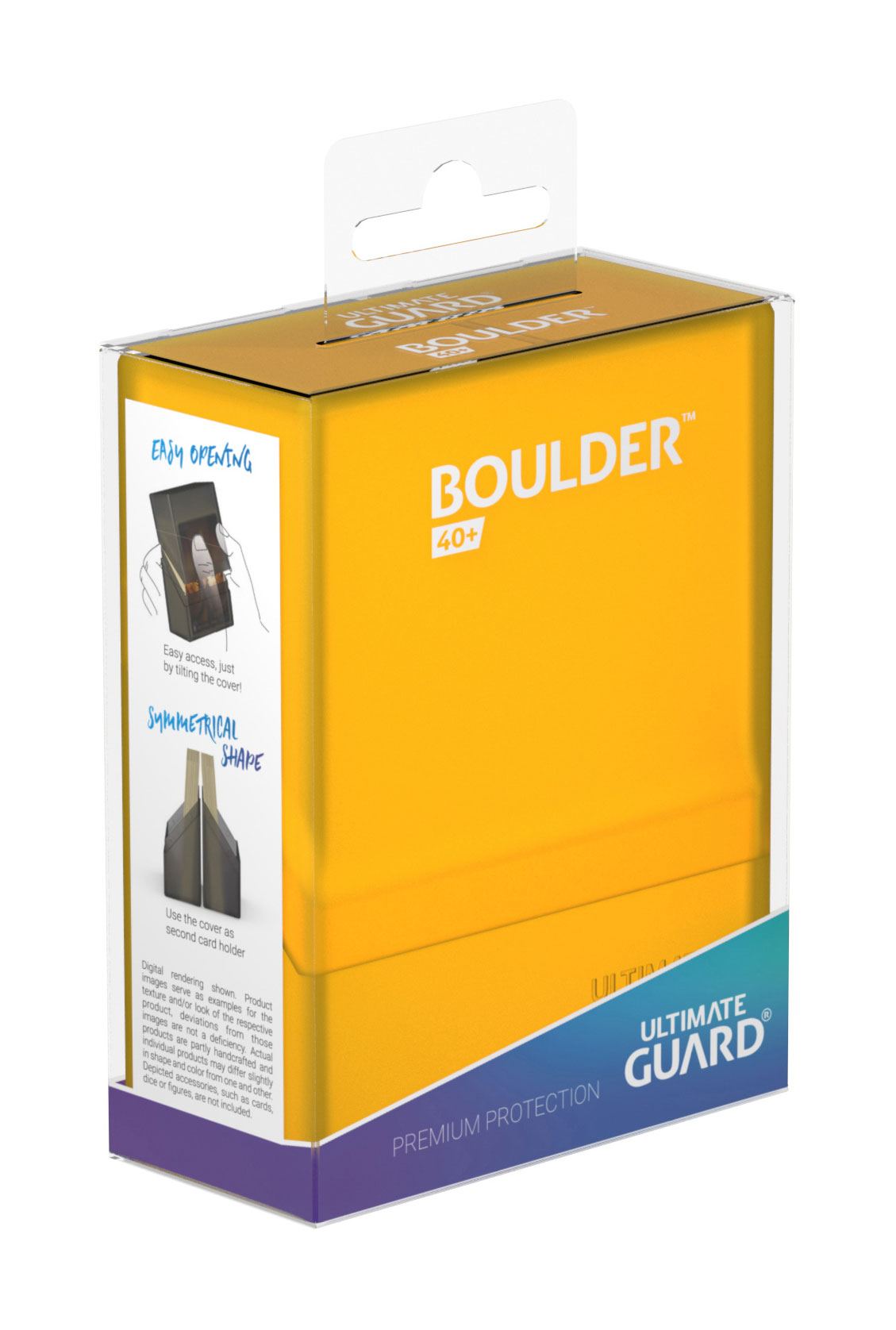 Ultimate Guard Boulder Deck Case 40+ taille standard Amber