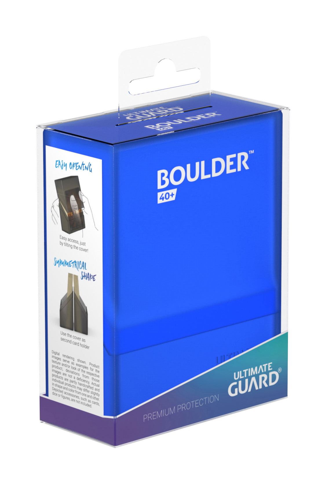 Ultimate Guard Boulder Deck Case 40+ taille standard Sapphire
