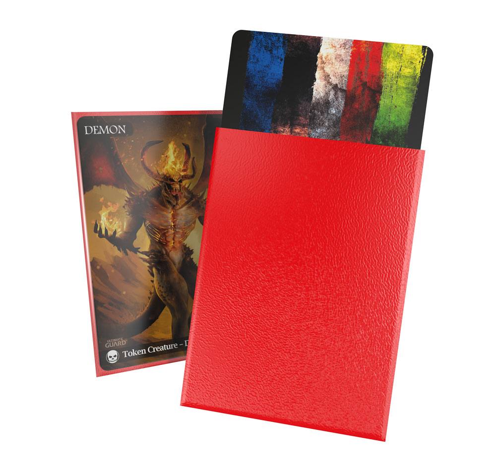 Ultimate Guard 100 pochettes Cortex Sleeves taille standard Rouge Mat