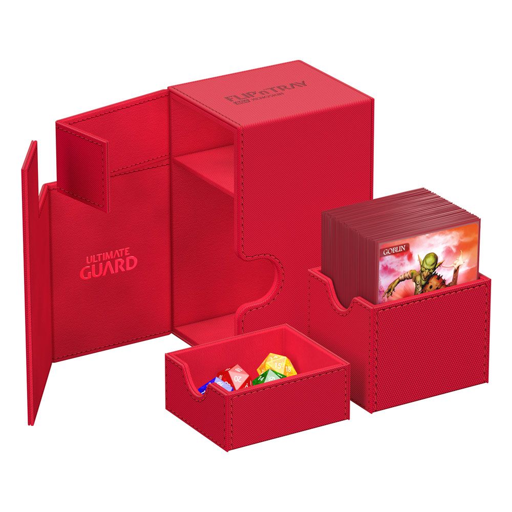Ultimate Guard Flip`n`Tray 80+ XenoSkin Monocolor Rouge