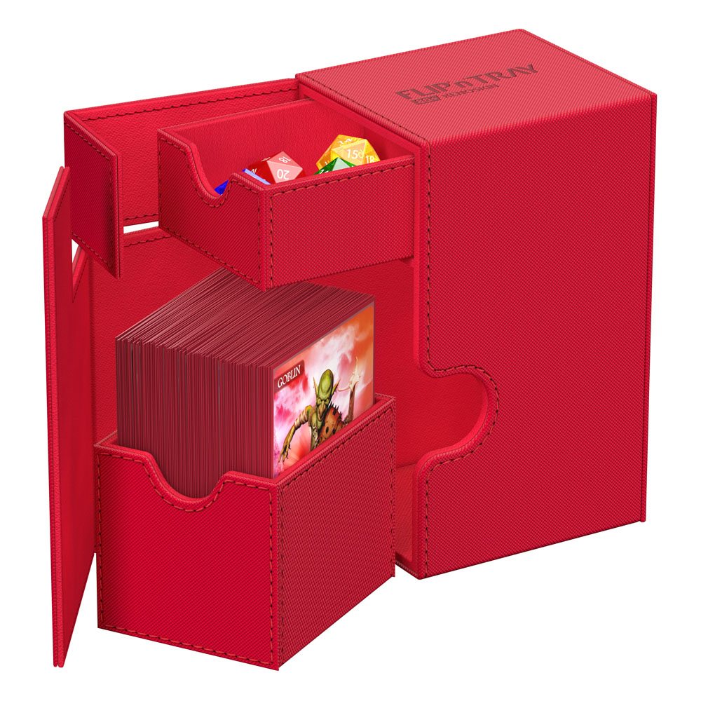 Ultimate Guard Flip`n`Tray 80+ XenoSkin Monocolor Rouge