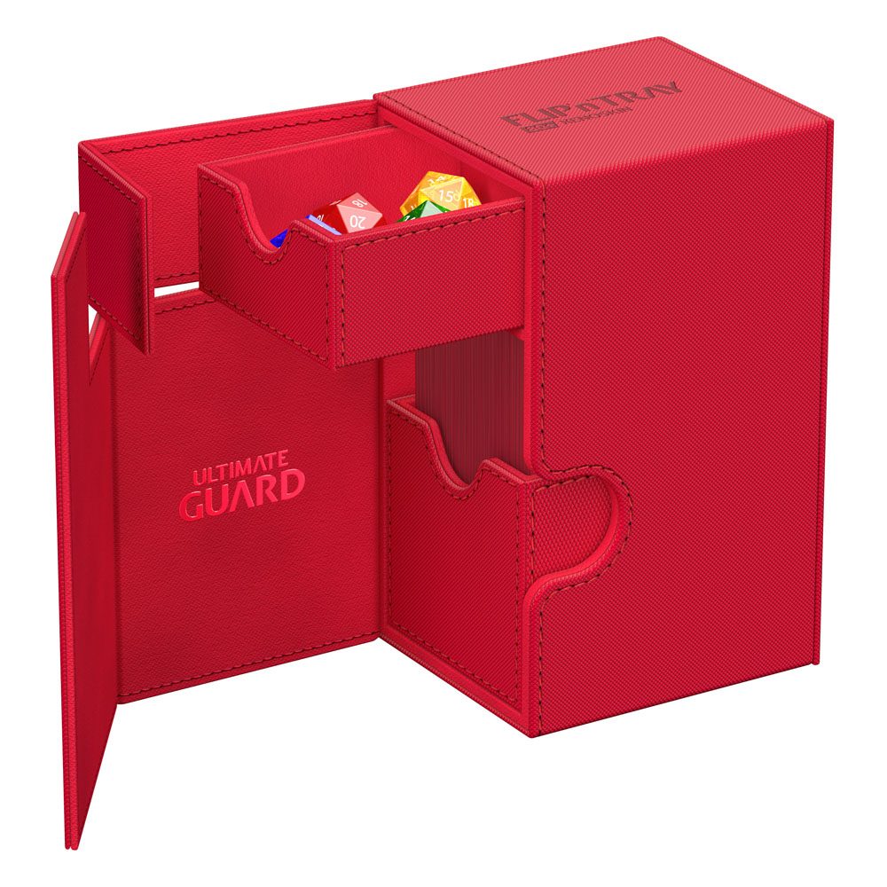 Ultimate Guard Flip`n`Tray 80+ XenoSkin Monocolor Rouge