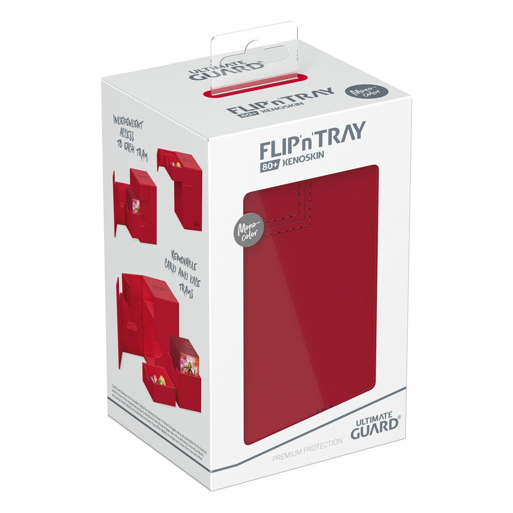 Ultimate Guard Flip`n`Tray 80+ XenoSkin Monocolor Rouge