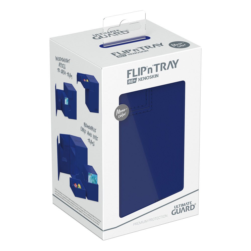Ultimate Guard Flip`n`Tray 80+ XenoSkin Monocolor Bleu