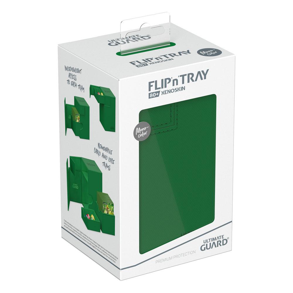 Ultimate Guard Flip`n`Tray 80+ XenoSkin Monocolor Vert