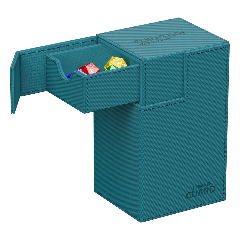 Ultimate Guard Flip`n`Tray 80+ XenoSkin Monocolor Bleu Pétrole