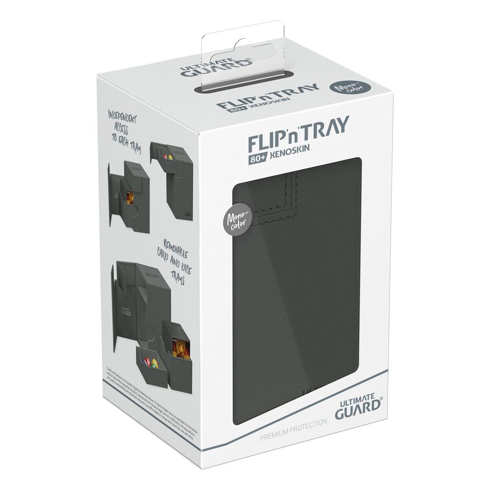 Ultimate Guard Flip`n`Tray 80+ XenoSkin Monocolor Gris