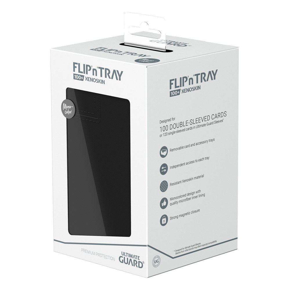 Ultimate Guard Flip`n`Tray 100+ XenoSkin Monocolor Noir