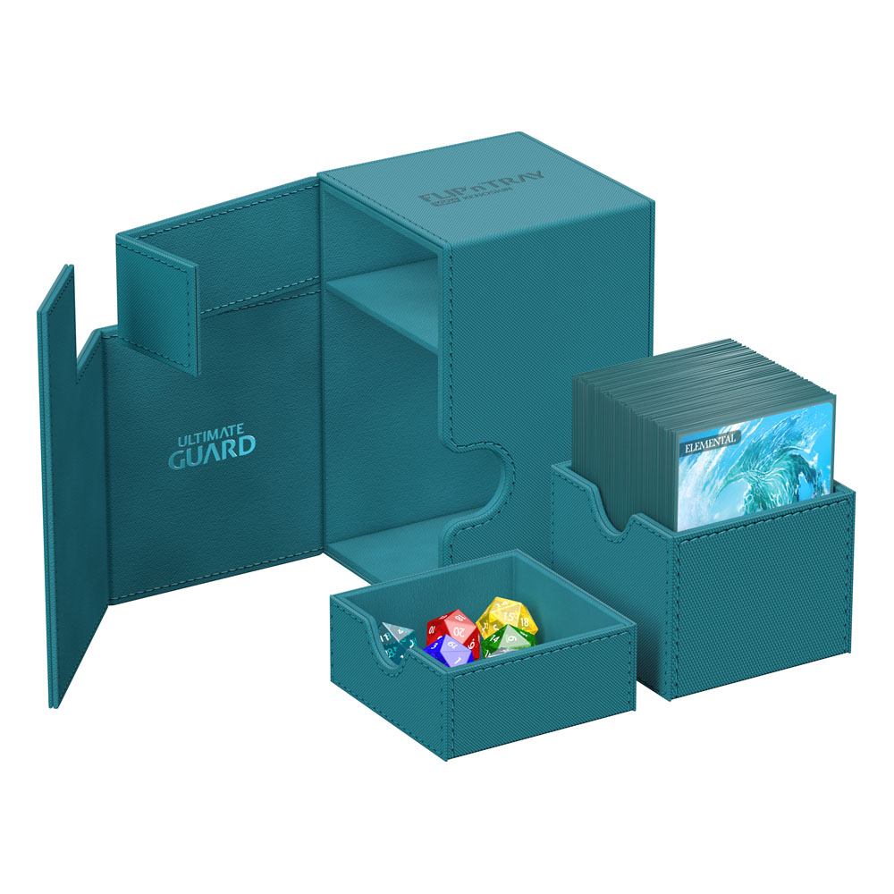 Ultimate Guard Flip`n`Tray 100+ XenoSkin Monocolor Bleu Pétrole