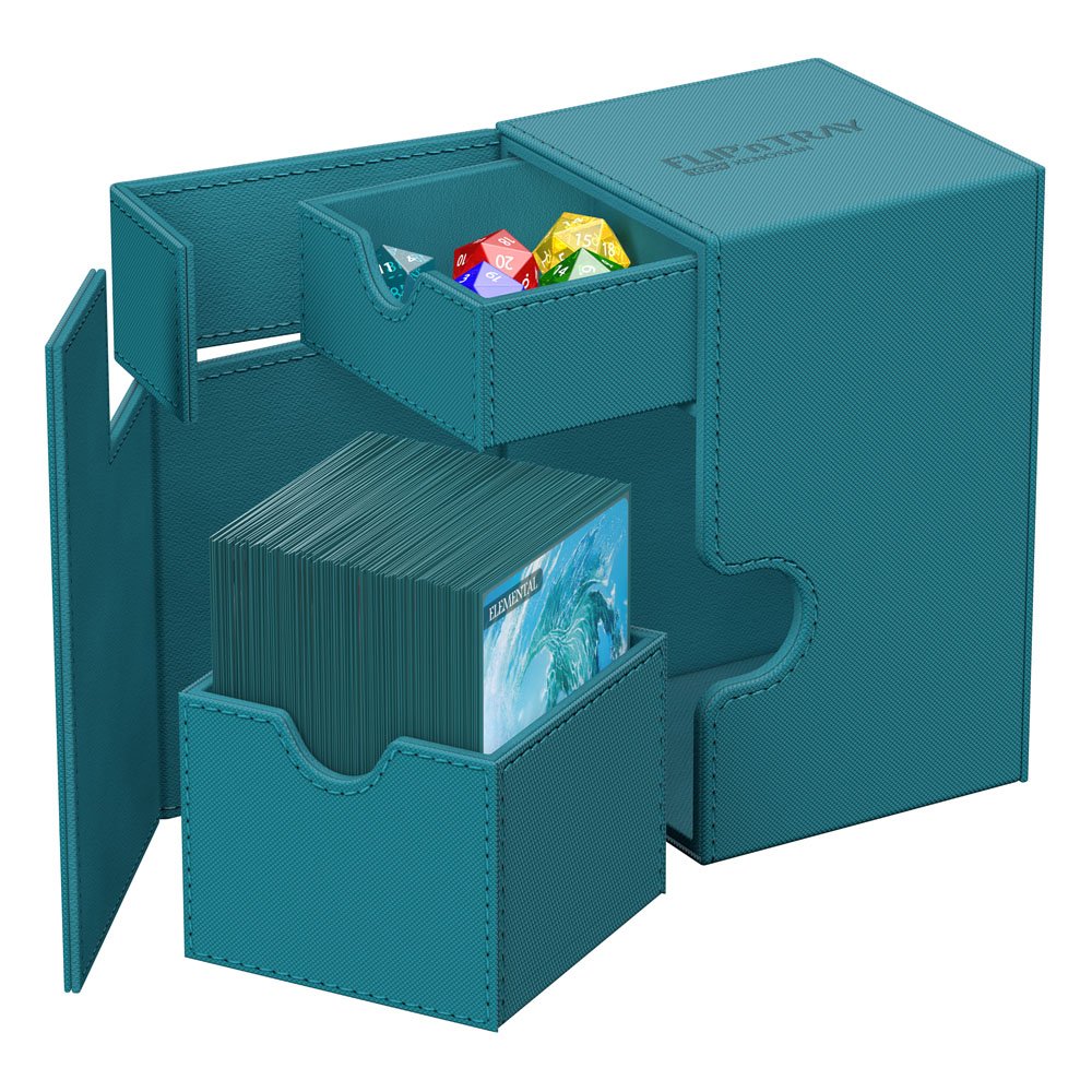 Ultimate Guard Flip`n`Tray 100+ XenoSkin Monocolor Bleu Pétrole