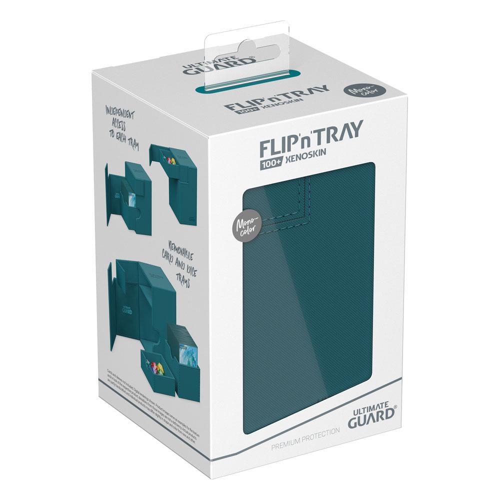 Ultimate Guard Flip`n`Tray 100+ XenoSkin Monocolor Bleu Pétrole