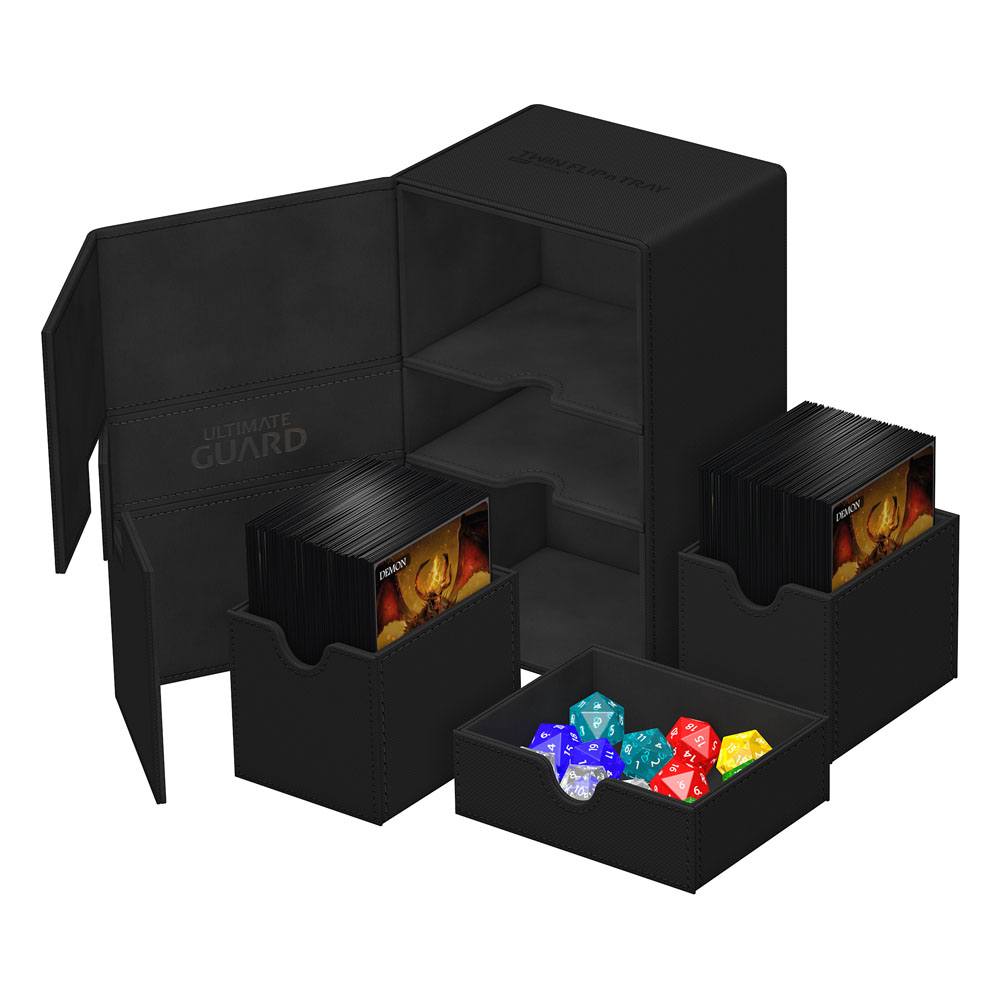 Ultimate Guard Twin Flip`n`Tray 160+ XenoSkin Monocolor Noir