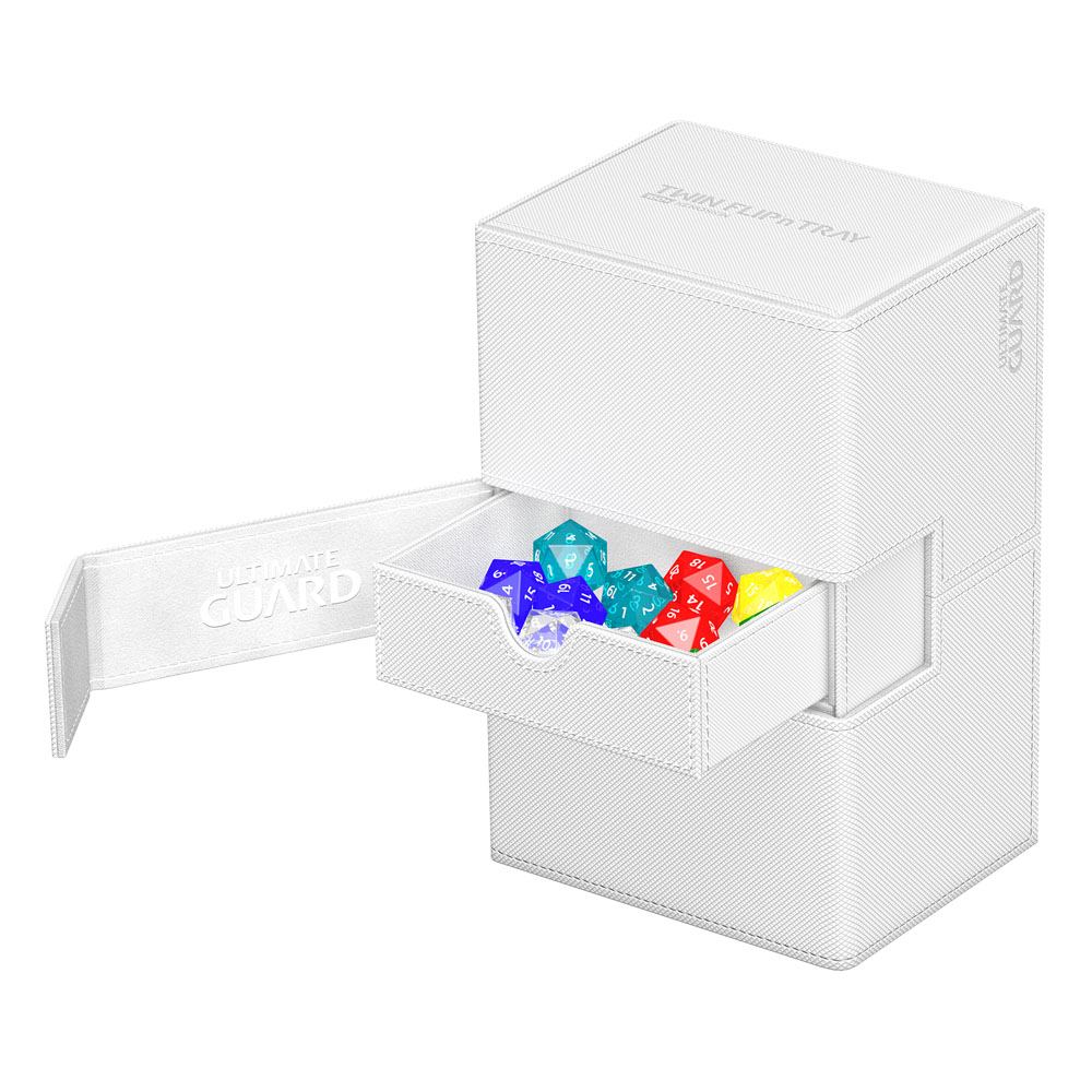Ultimate Guard Twin Flip`n`Tray 160+ XenoSkin Monocolor Blanc