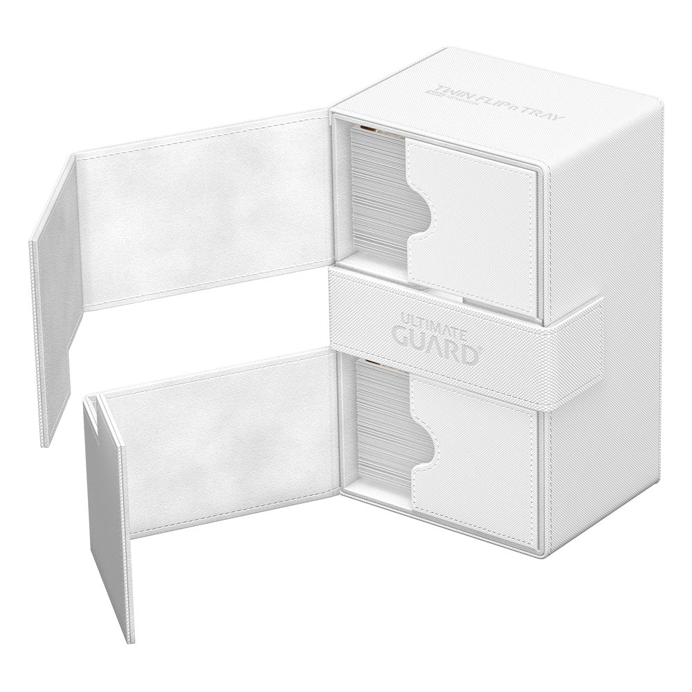 Ultimate Guard Twin Flip`n`Tray 160+ XenoSkin Monocolor Blanc