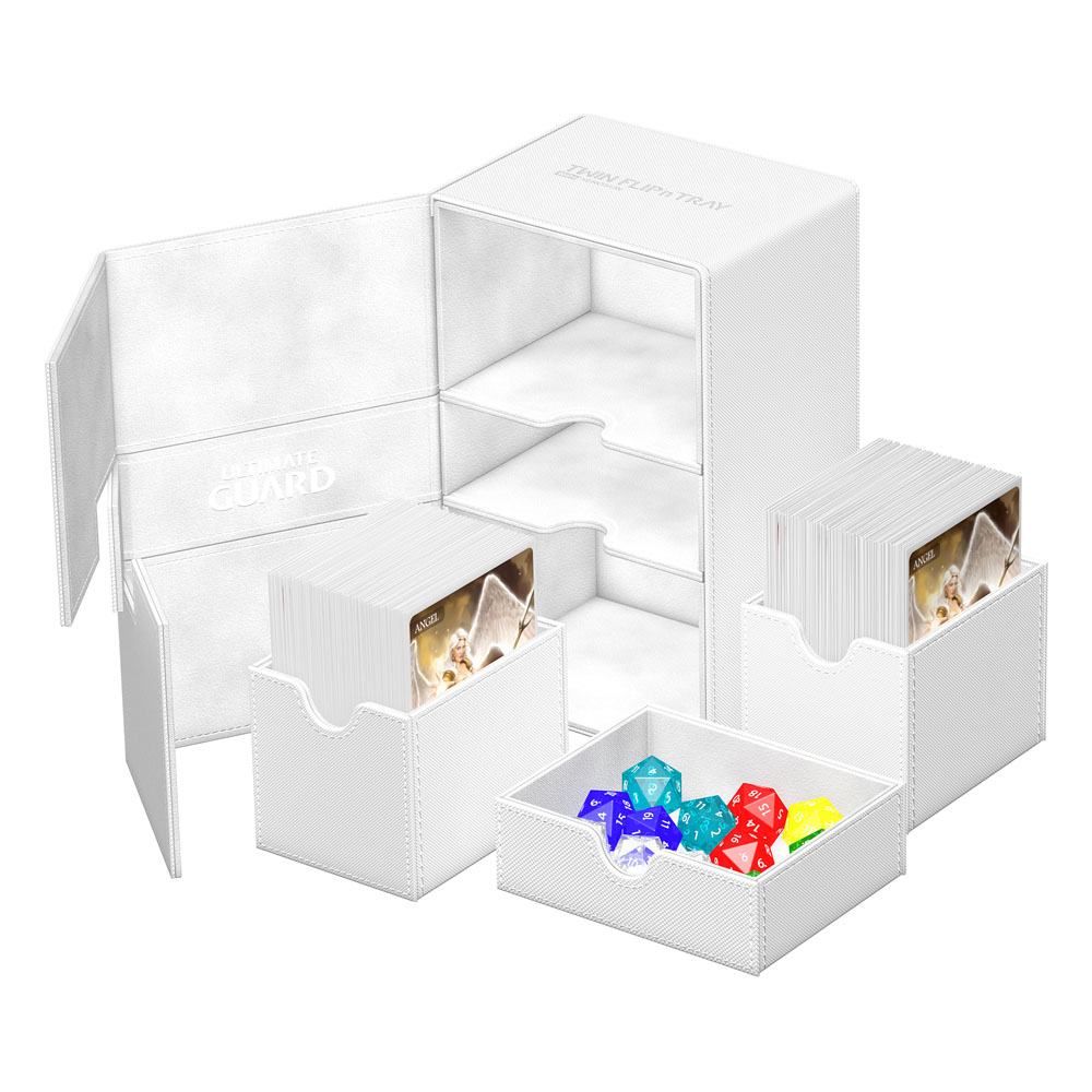 Ultimate Guard Twin Flip`n`Tray 160+ XenoSkin Monocolor Blanc