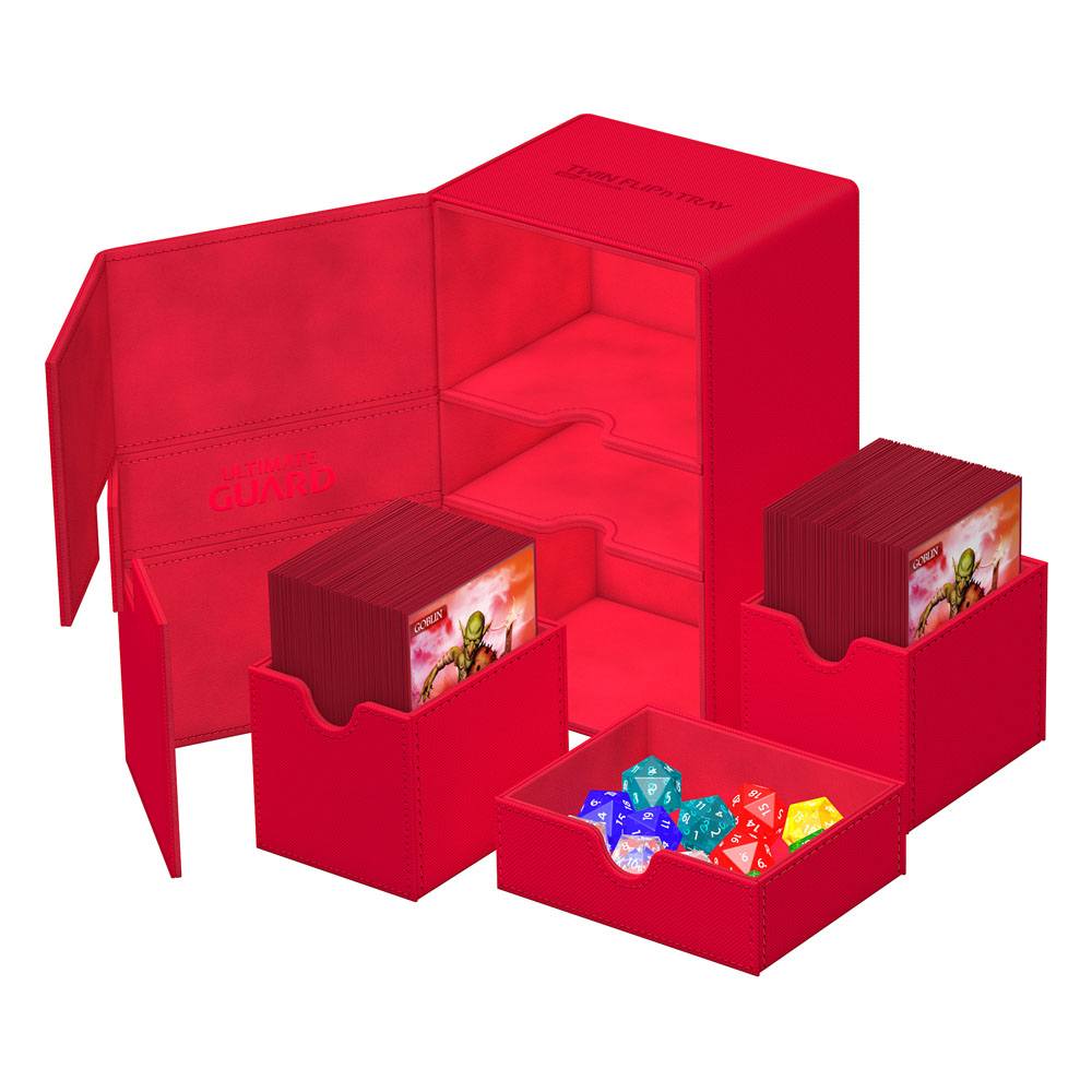 Ultimate Guard Twin Flip`n`Tray 160+ XenoSkin Monocolor Rouge