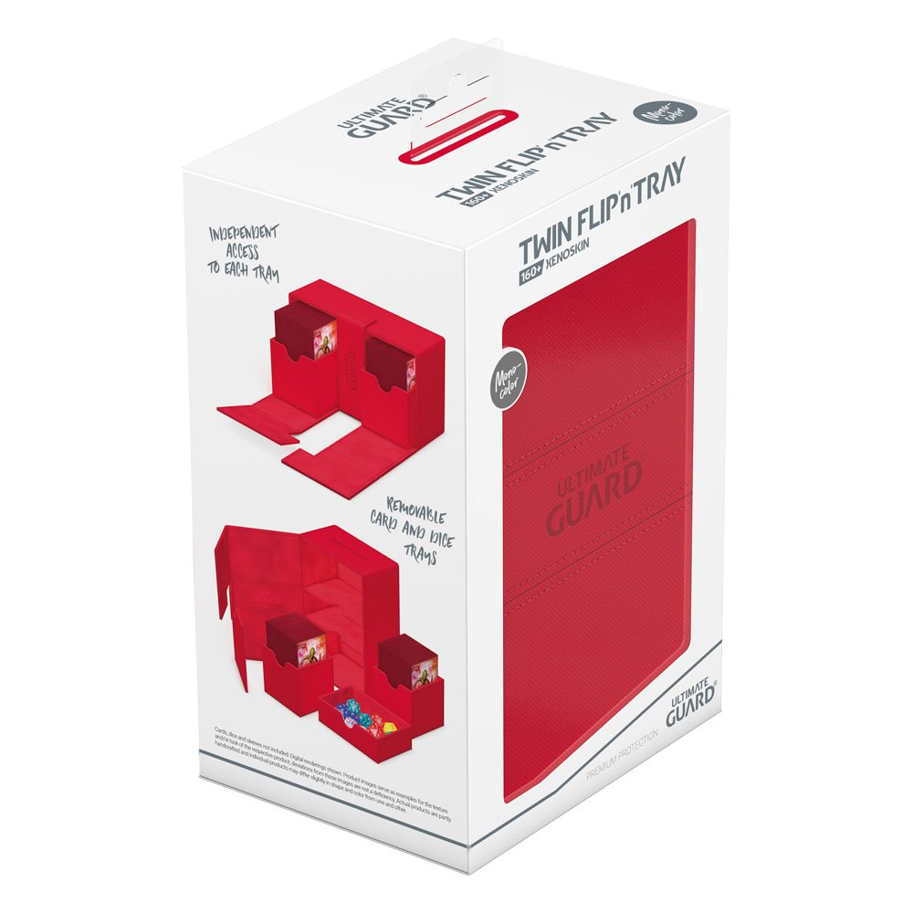 Ultimate Guard Twin Flip`n`Tray 160+ XenoSkin Monocolor Rouge