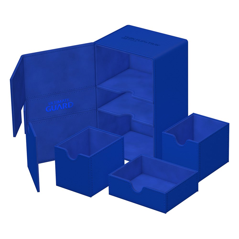 Ultimate Guard Twin Flip`n`Tray 160+ XenoSkin Monocolor Bleu