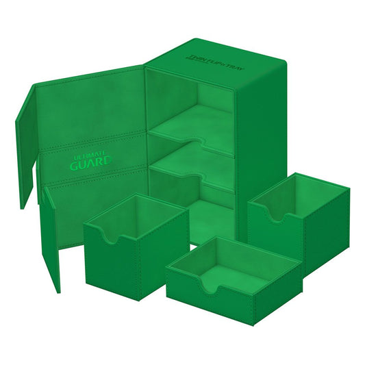 Ultimate Guard Twin Flip`n`Tray 160+ XenoSkin Monocolor Vert