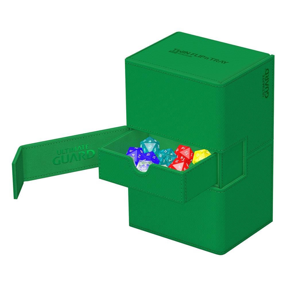 Ultimate Guard Twin Flip`n`Tray 160+ XenoSkin Monocolor Vert