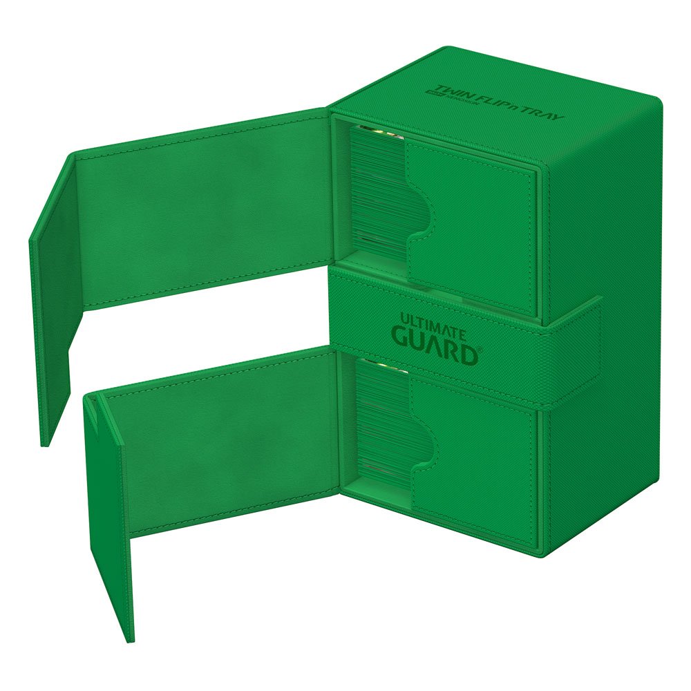Ultimate Guard Twin Flip`n`Tray 160+ XenoSkin Monocolor Vert