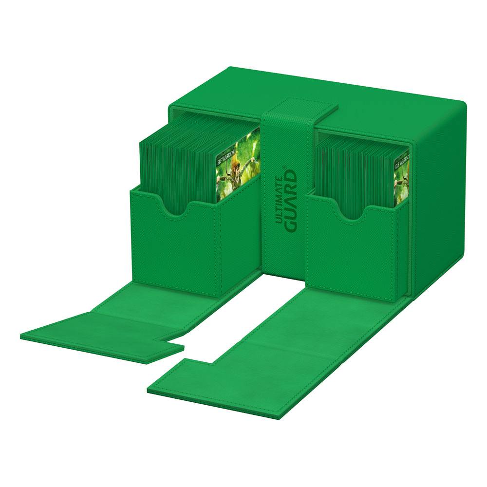Ultimate Guard Twin Flip`n`Tray 160+ XenoSkin Monocolor Vert