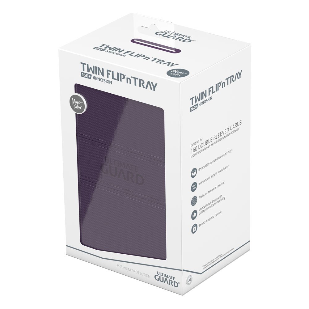 Ultimate Guard Twin Flip`n`Tray 160+ XenoSkin Monocolor Violet