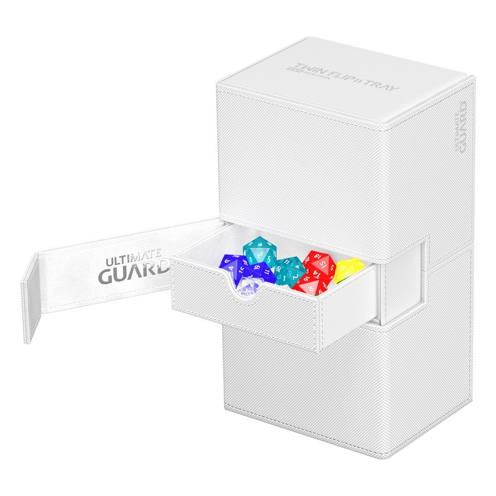 Ultimate Guard Twin Flip`n`Tray 200+ XenoSkin Monocolor Blanc