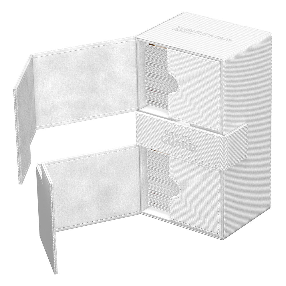 Ultimate Guard Twin Flip`n`Tray 200+ XenoSkin Monocolor Blanc