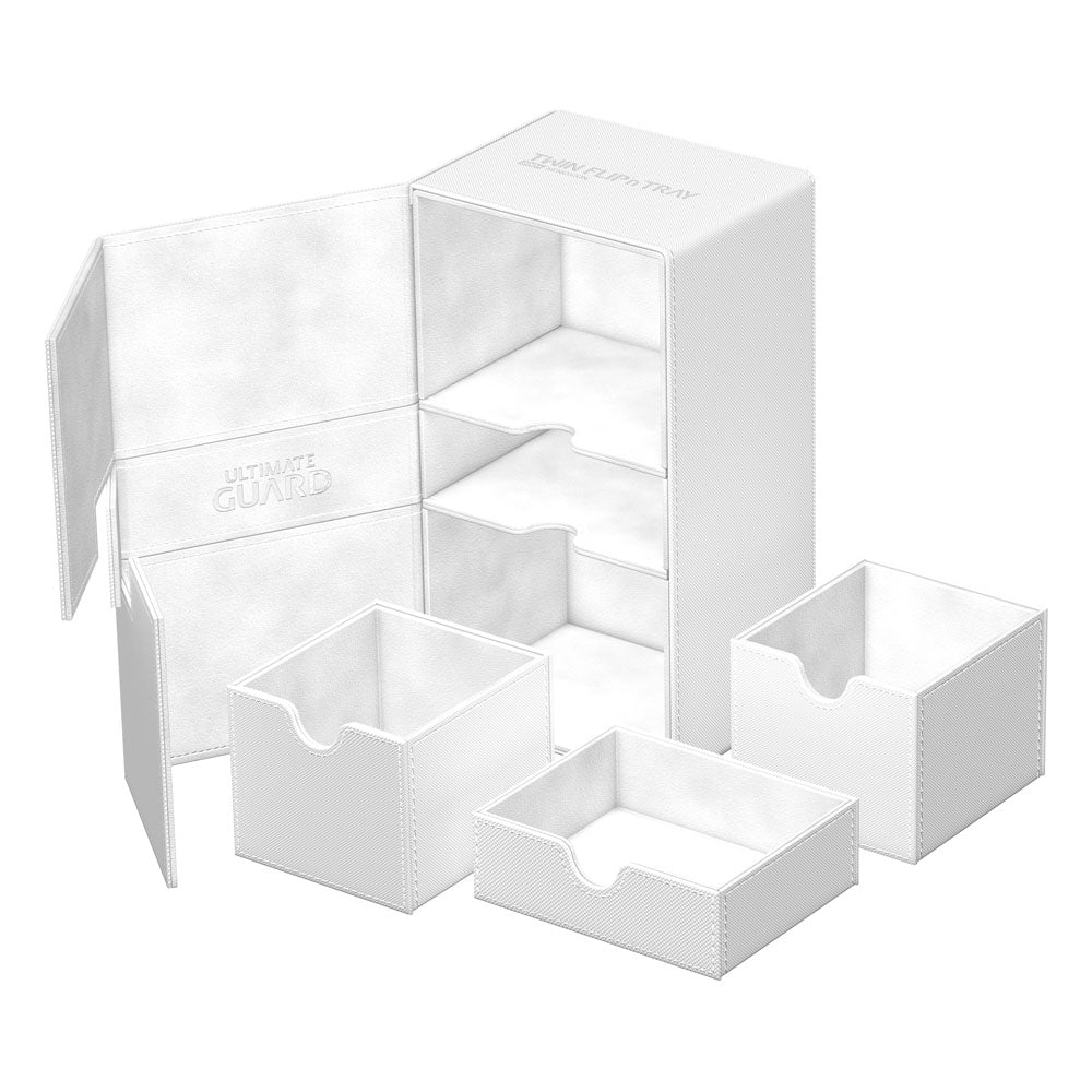 Ultimate Guard Twin Flip`n`Tray 200+ XenoSkin Monocolor Blanc
