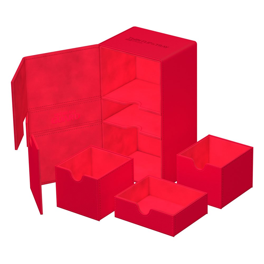 Ultimate Guard Twin Flip`n`Tray 200+ XenoSkin Monocolor Rouge