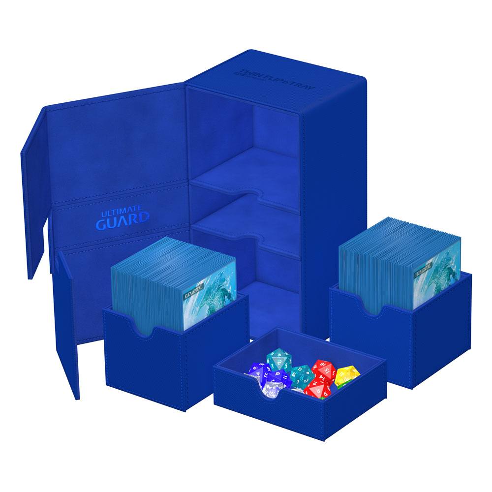 Ultimate Guard Twin Flip`n`Tray 200+ XenoSkin Monocolor Bleu