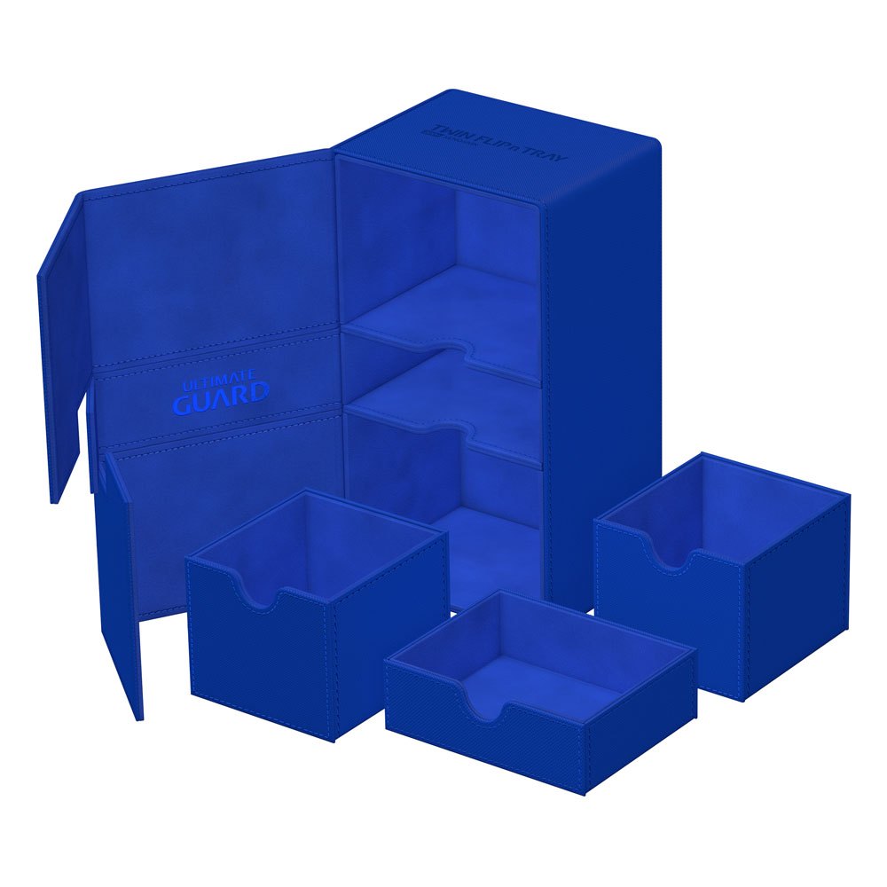 Ultimate Guard Twin Flip`n`Tray 200+ XenoSkin Monocolor Bleu
