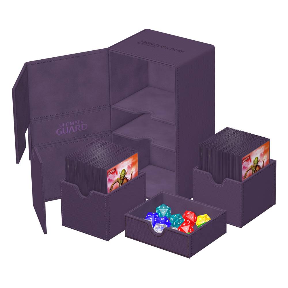 Ultimate Guard Twin Flip`n`Tray 200+ XenoSkin Monocolor Violet