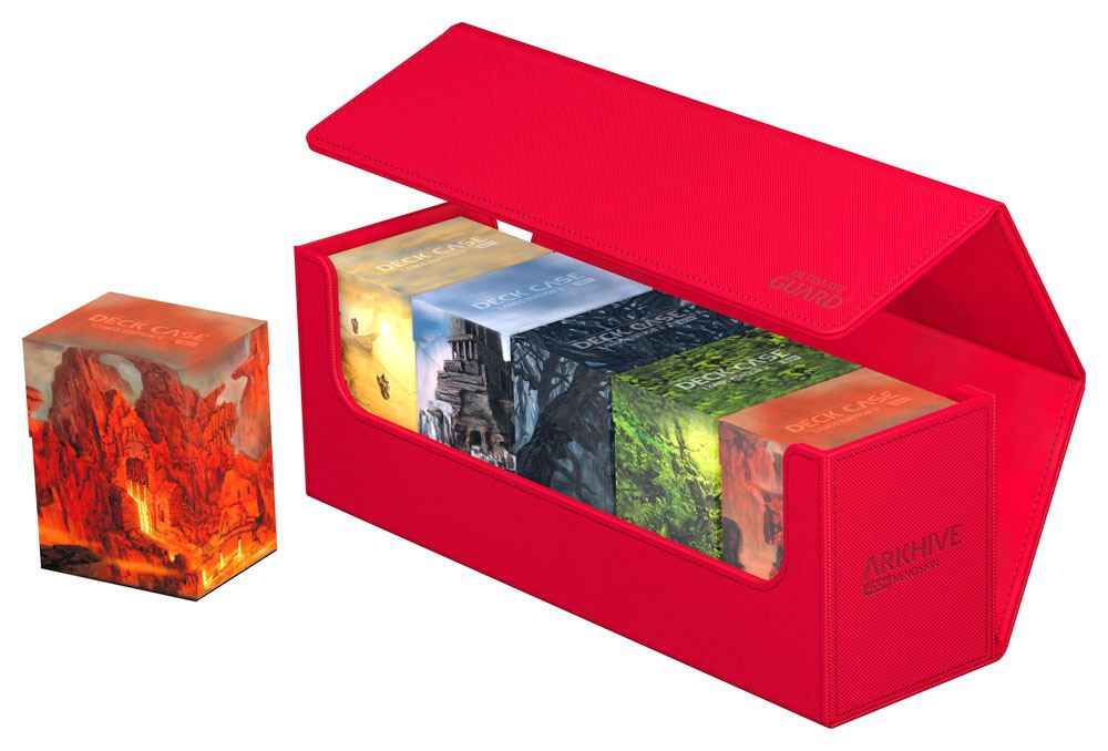 Ultimate Guard Arkhive 400+ XenoSkin Monocolor Rouge