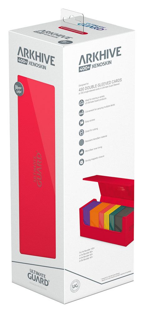 Ultimate Guard Arkhive 400+ XenoSkin Monocolor Rouge