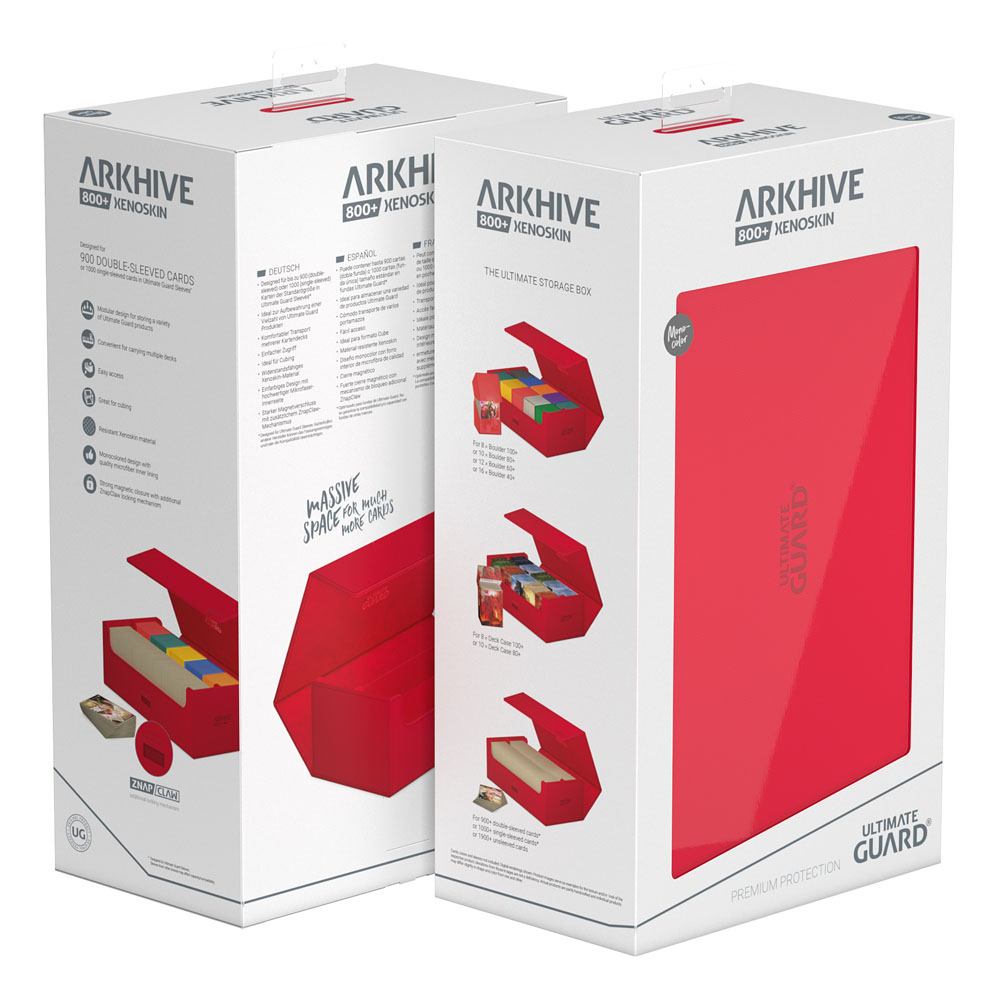Ultimate Guard Arkhive 800+ XenoSkin Monocolor Rouge