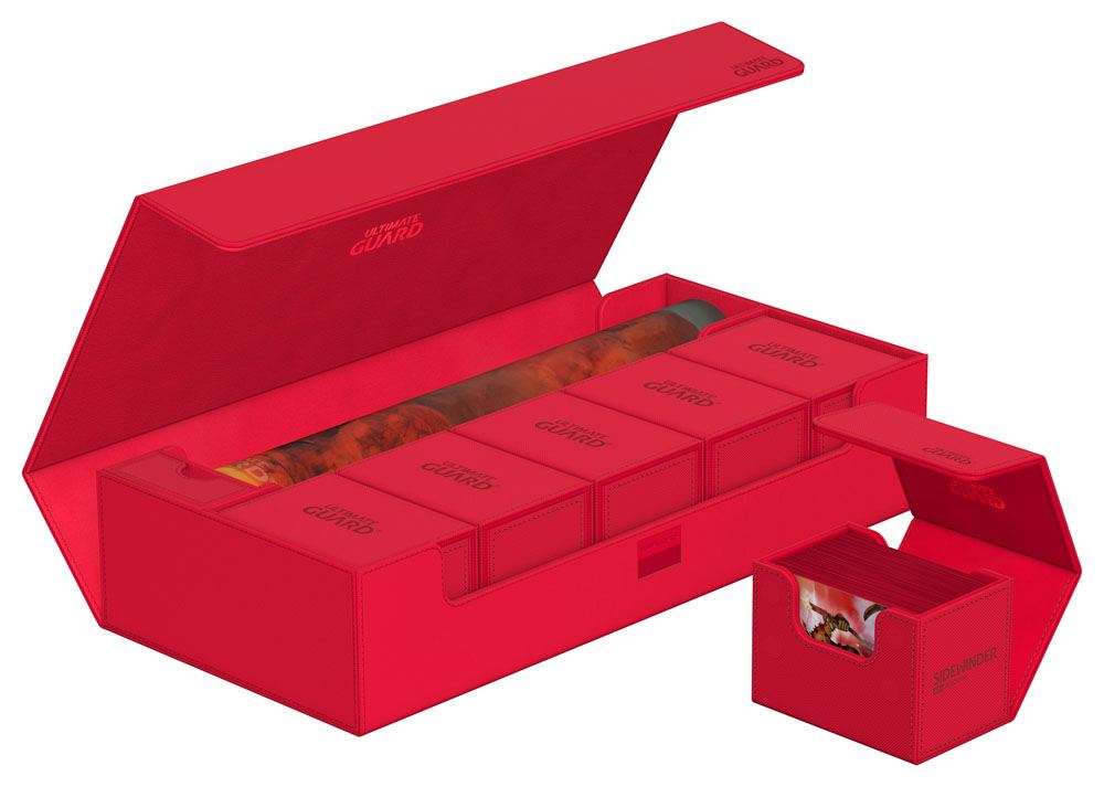 Ultimate Guard Superhive 550+ XenoSkin Monocolor Rouge