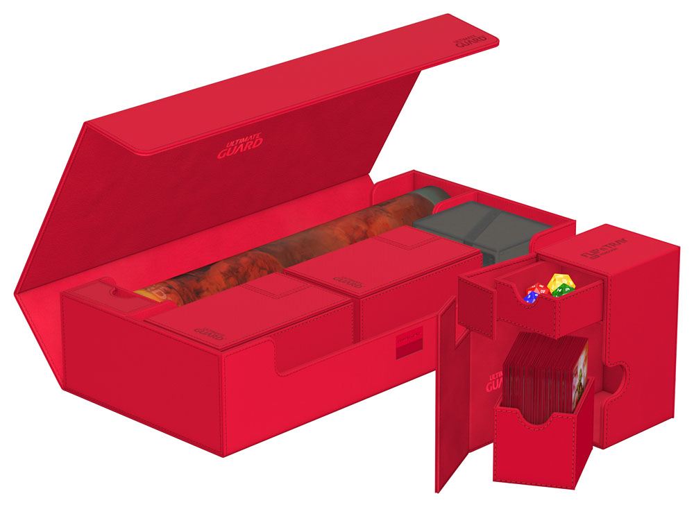 Ultimate Guard Superhive 550+ XenoSkin Monocolor Rouge